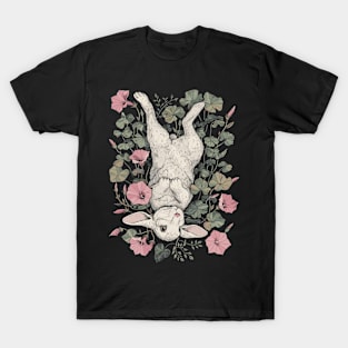 Cottagecore Flower Bunny Rabbit Countryside Garden Lover T-Shirt